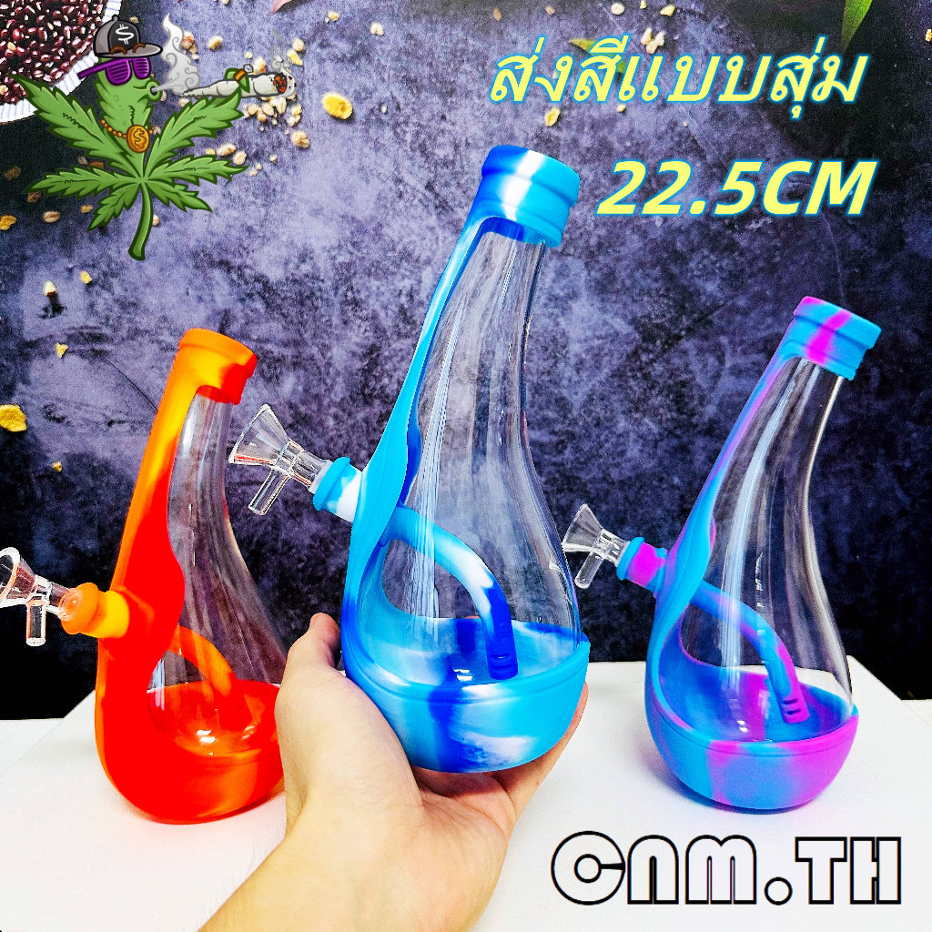 (พร้อมส่ง) บ้องซิลิโคน   การ์ตูน คัพสายเขียว หลอดวิทยาศาสตร์ โจ๋ข้อต่อน่าสะสม