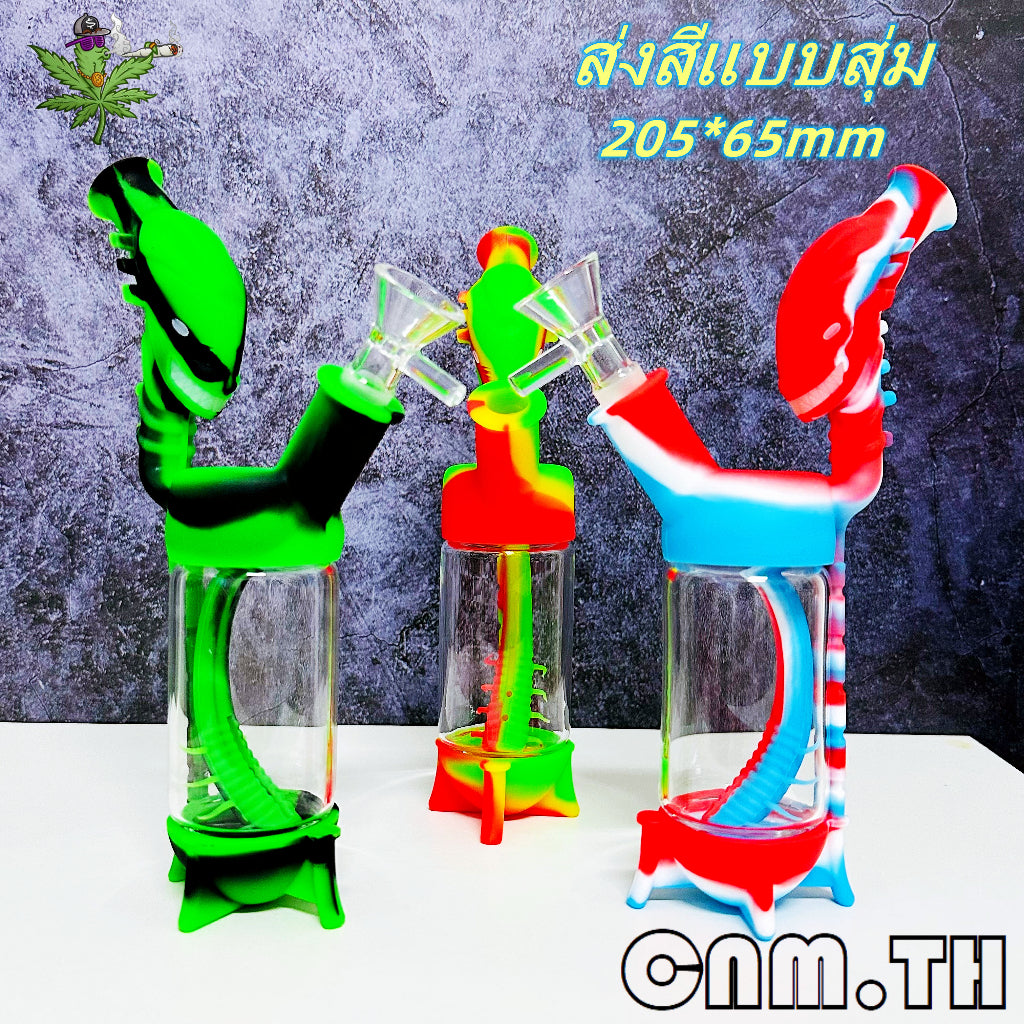 (พร้อมส่ง) บ้องซิลิโคน   การ์ตูน คัพสายเขียว หลอดวิทยาศาสตร์ โจ๋ข้อต่อน่าสะสม