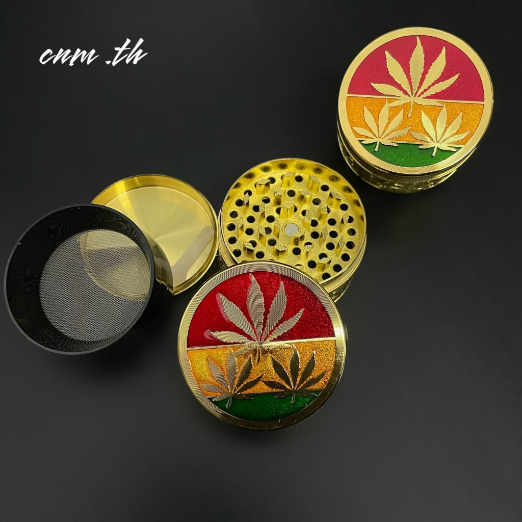 ที่บดสมุนไพร  ชนิดสแตนเลส ฟันคม สีสดสวย  พลาสติกแข็ง พร้อมส่ง ราคาถูก บ้องแก้ว โจ๋