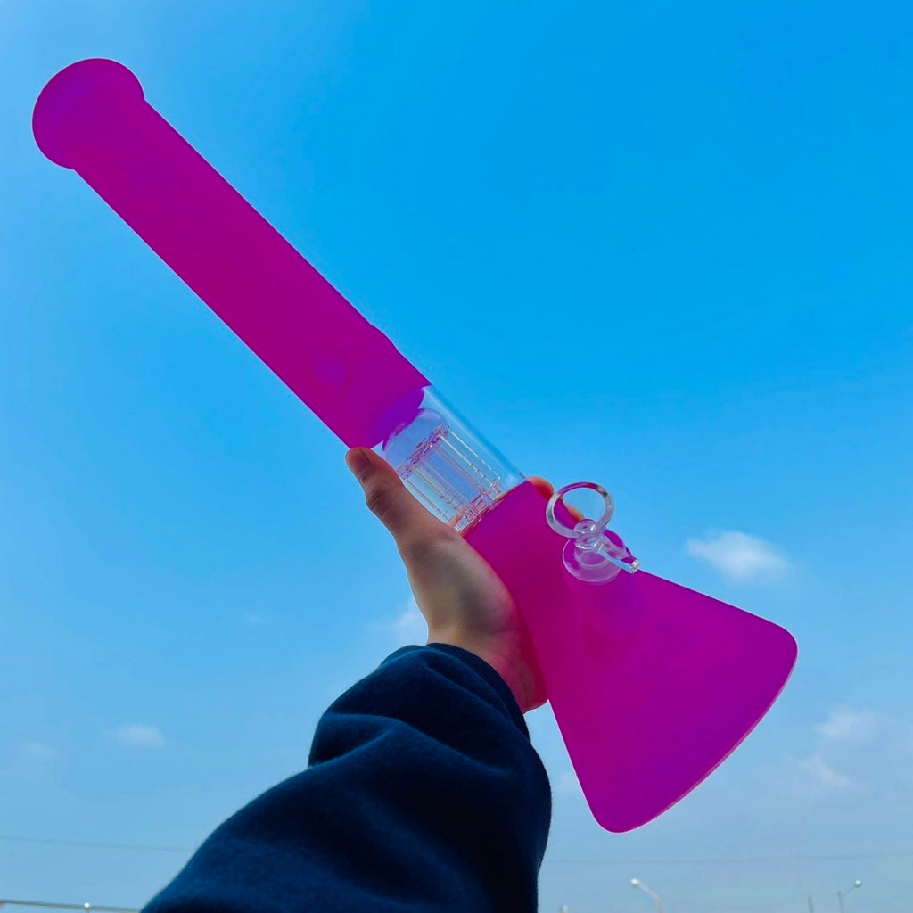 (พร้อมส่ง) บ้องแก้ว ใหญ่45CM  ขนาดใหญ่  คัพสายเขียว หลอดวิทยาศาสตร์ โจ๋ข้อต่อน่าสะสม14MM