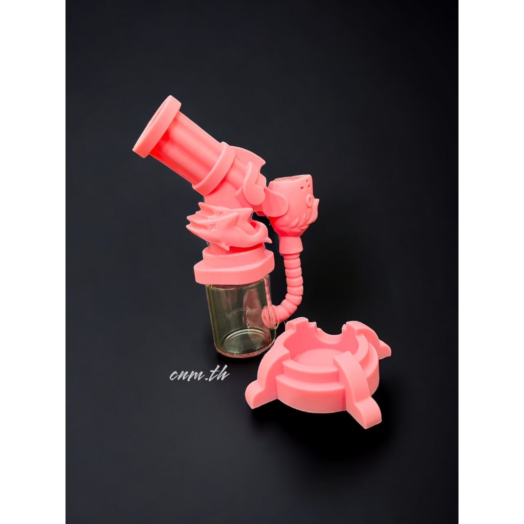 (พร้อมส่ง) บ้องซิลิโคน   การ์ตูน คัพสายเขียว หลอดวิทยาศาสตร์ โจ๋ข้อต่อน่าสะสม