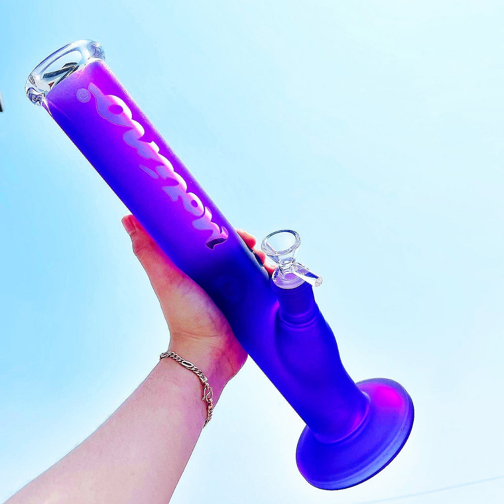 (พร้อมส่ง) บ้องแก้ว35CM  ขนาดใหญ่  คัพสายเขียว หลอดวิทยาศาสตร์ โจ๋ข้อต่อน่าสะสม14MM 34#