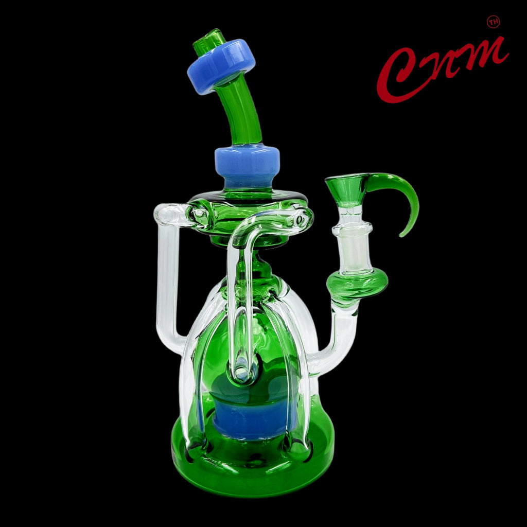 (พร้อมส่ง) บ้องแก้ว16CM  14MM ขนาดใหญ่  สายเขียว หลอดวิทยาศาสตร์ โจ๋ BONG GLASS 14MM