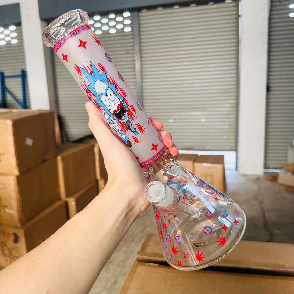 (พร้อมส่ง) บ้องแก้วใหญ่35CM  ขนาดใหญ่ คัพสายเขียว หลอดวิทยาศาสตร์ โจ๋ข้อต่อน่าสะสม14MM 63#