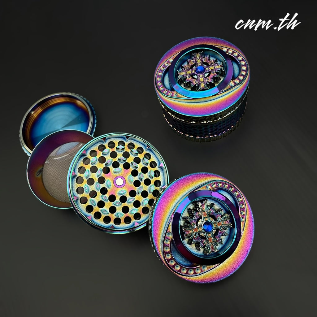 ที่บดสมุนไพร  ชนิดสแตนเลส ฟันคม สีสดสวย  พลาสติกแข็ง พร้อมส่ง ราคาถูก บ้องแก้ว โจ๋