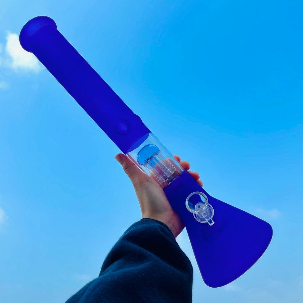 (พร้อมส่ง) บ้องแก้ว ใหญ่45CM  ขนาดใหญ่  คัพสายเขียว หลอดวิทยาศาสตร์ โจ๋ข้อต่อน่าสะสม14MM