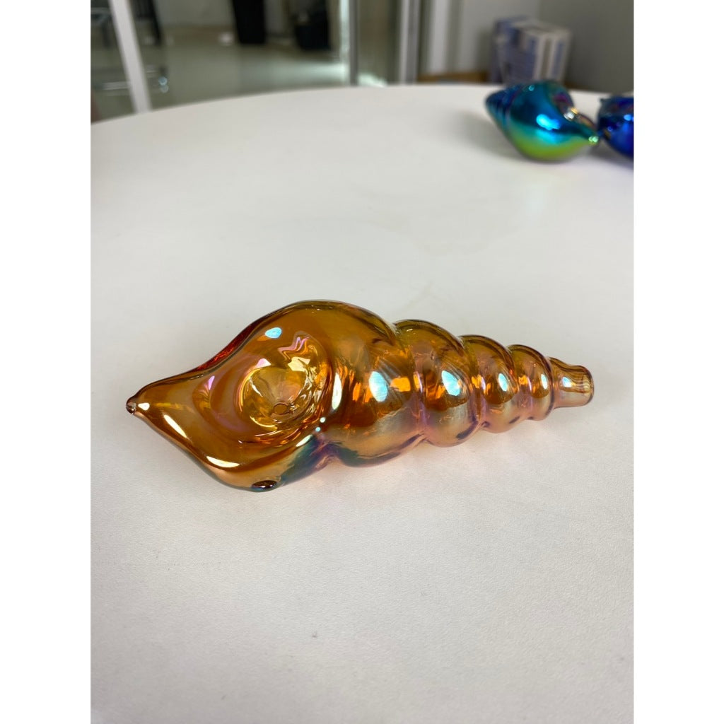 Pipe ไปป์แก้ว ไปป์รูปทรงหอย ขนาด 11 เซ็นติเมตร มีของในไทย พร้อมส่ง