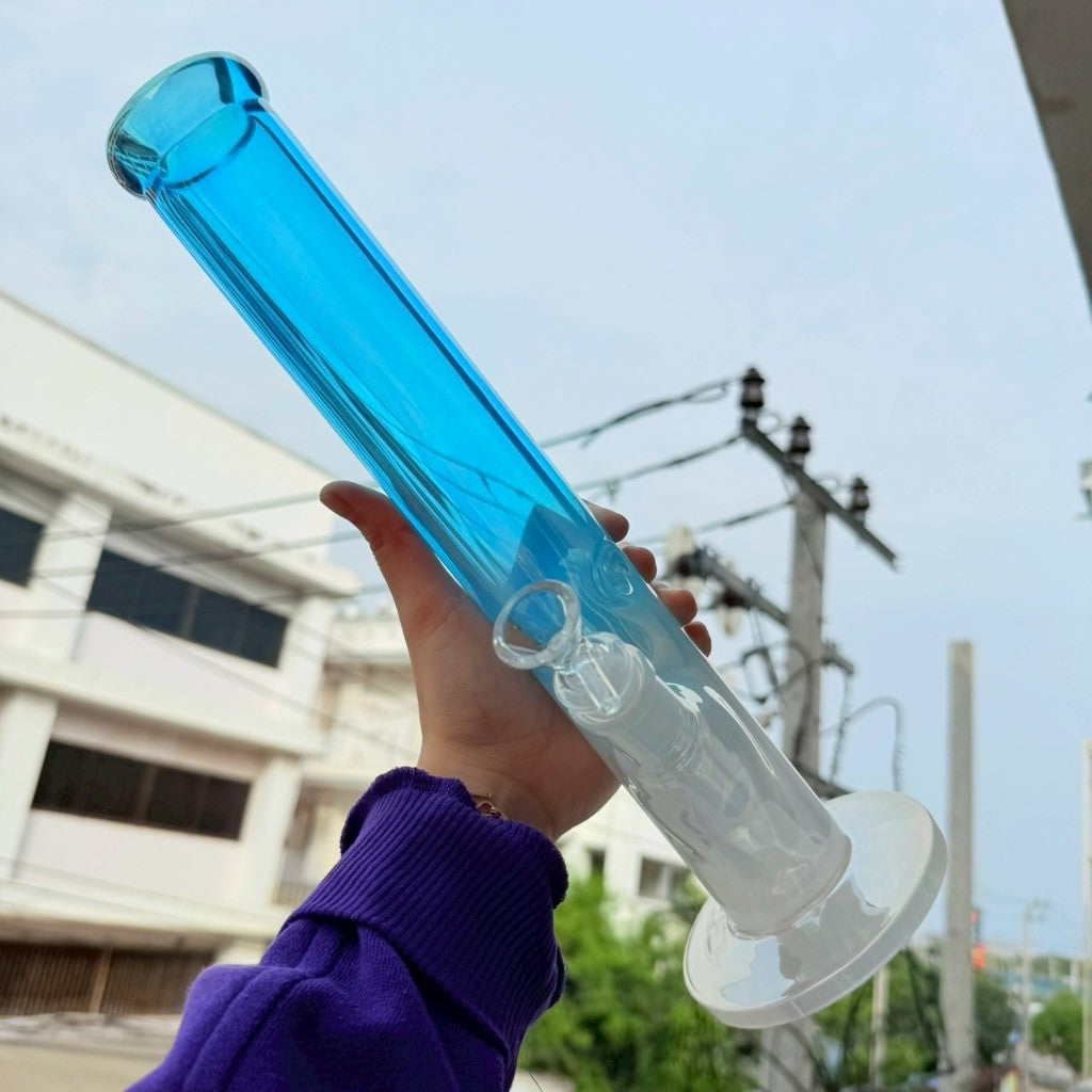 (พร้อมส่ง) บ้องแก้วใหญ่35CM  ขนาดใหญ่ คัพสายเขียว หลอดวิทยาศาสตร์ โจ๋ข้อต่อน่าสะสม14MM 63#