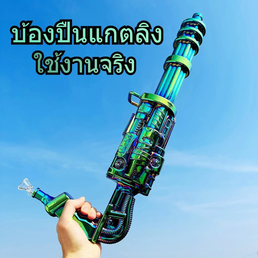 (พร้อมส่ง) บ้องแก้ว บ้อง ขนาดใหญ่ บ้องOG คัแก้วสายเขียว หลอดแก้ววิทยาศาสตร์ โจ๋แก้วข้อต่อน่าสะสม14MM GUN01