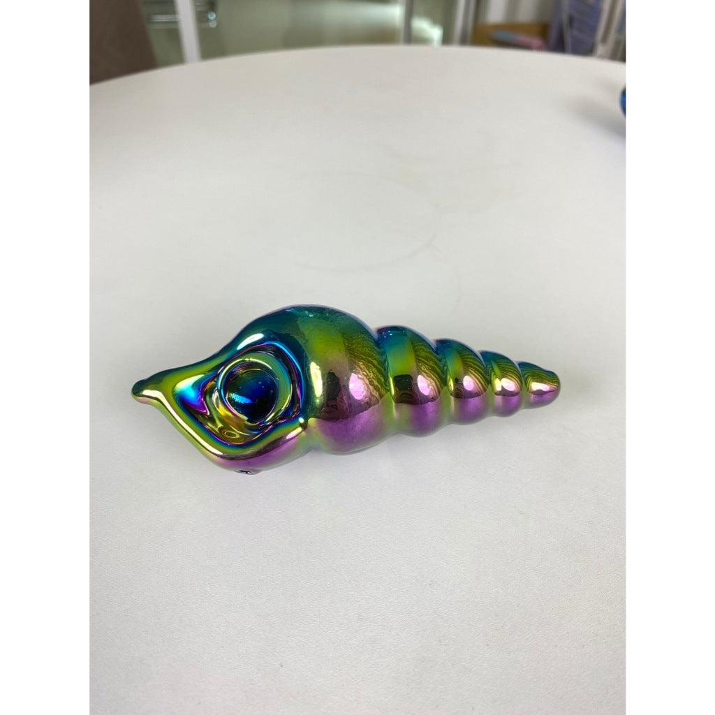 Pipe ไปป์แก้ว ไปป์รูปทรงหอย ขนาด 11 เซ็นติเมตร มีของในไทย พร้อมส่ง