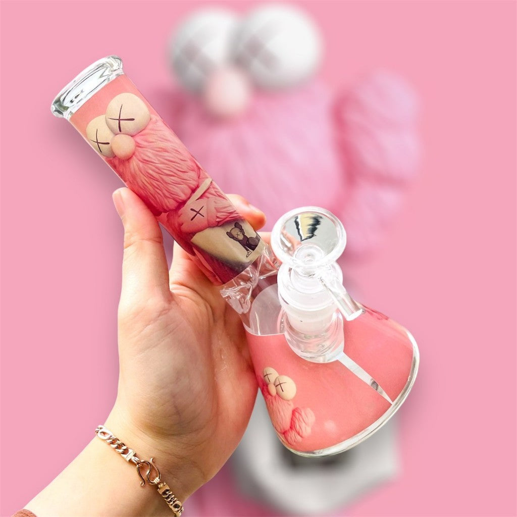 (พร้อมส่ง) บ้องแก้ว ขนาดใหญ่ คัแก้วสายเขียว วิทยาศาสตร์ โจ๋ ข้อต่อน่าสะสม14MM