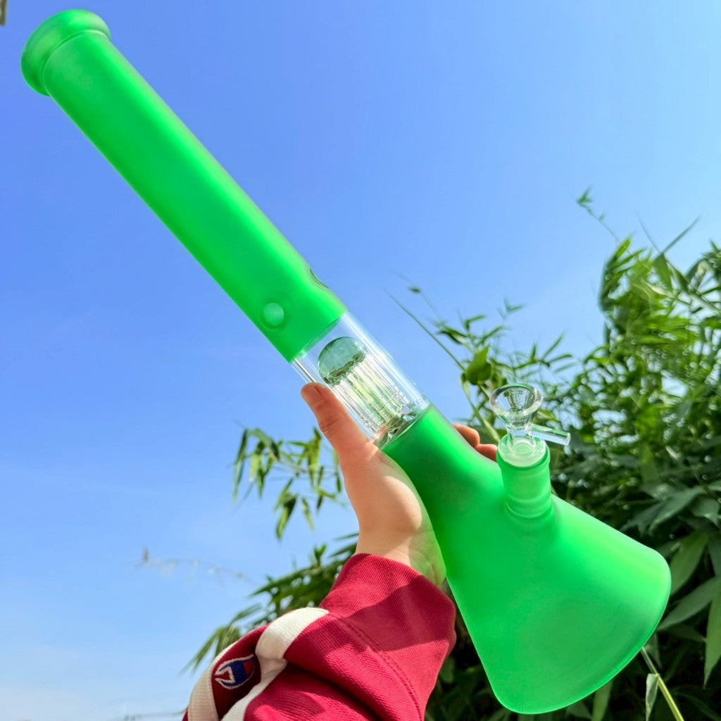 (พร้อมส่ง) บ้องแก้ว ใหญ่45CM  ขนาดใหญ่  คัพสายเขียว หลอดวิทยาศาสตร์ โจ๋ข้อต่อน่าสะสม14MM