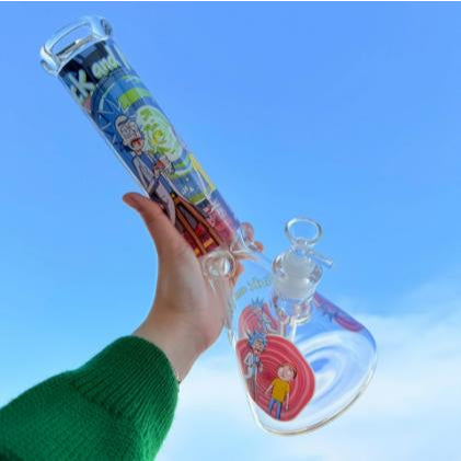(พร้อมส่ง) บ้องแก้วใหญ่35CM  ขนาดใหญ่ คัพสายเขียว หลอดวิทยาศาสตร์ โจ๋ข้อต่อน่าสะสม14MM 63#