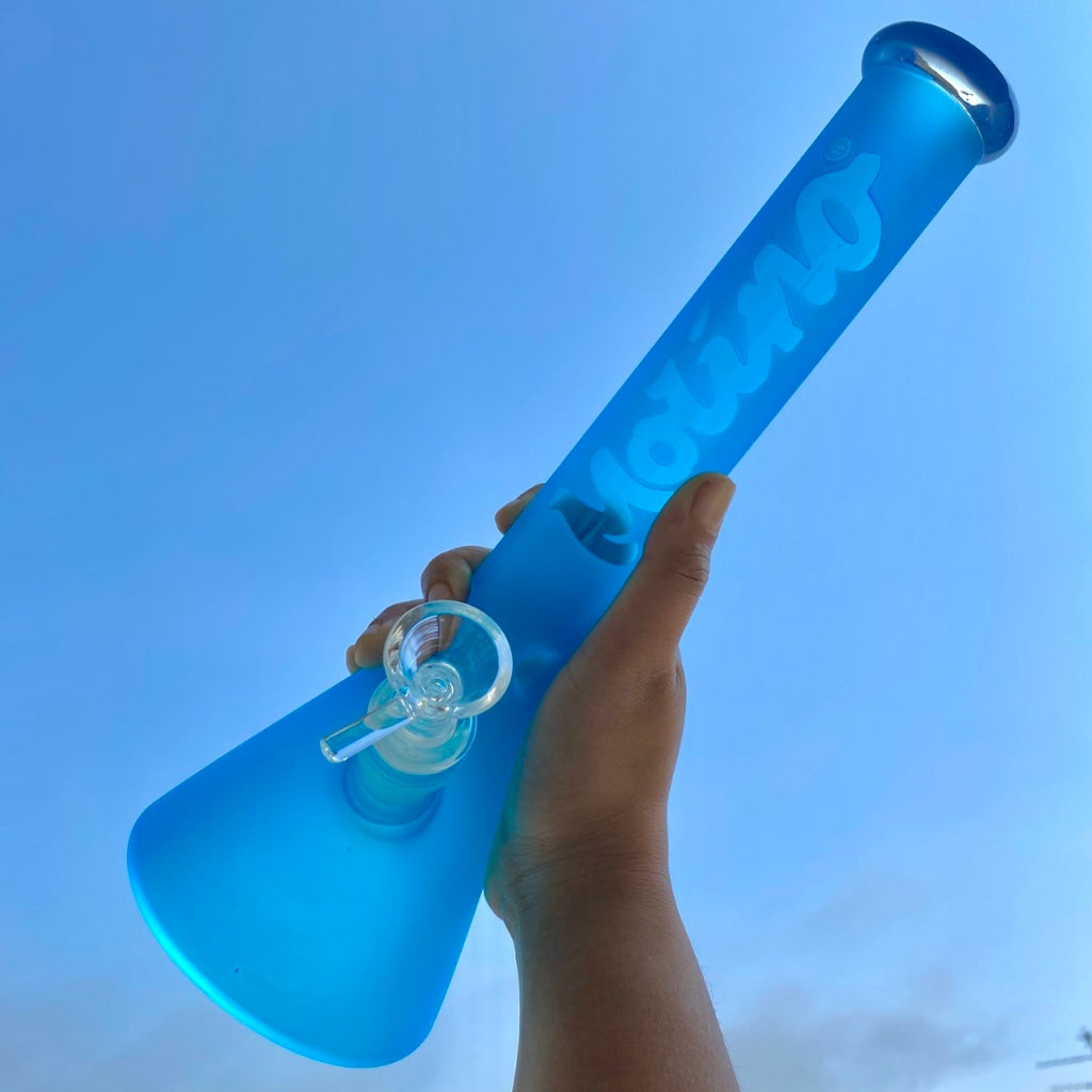 (พร้อมส่ง) บ้องแก้ว35CM  ขนาดใหญ่  คัพสายเขียว หลอดวิทยาศาสตร์ โจ๋ข้อต่อน่าสะสม14MM 34#