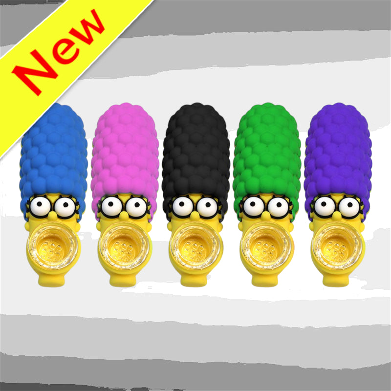 (พร้อมส่ง) ซิลิโคน บ้องแก้ว การ์ตูน คัพสายเขียว วิทยาศาสตร์ โจ๋ข้อต่อน่าสะสม