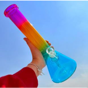 (พร้อมส่ง) บ้องแก้ว35CM  ขนาดใหญ่  คัพสายเขียว หลอดวิทยาศาสตร์ โจ๋ข้อต่อน่าสะสม14MM XYX01