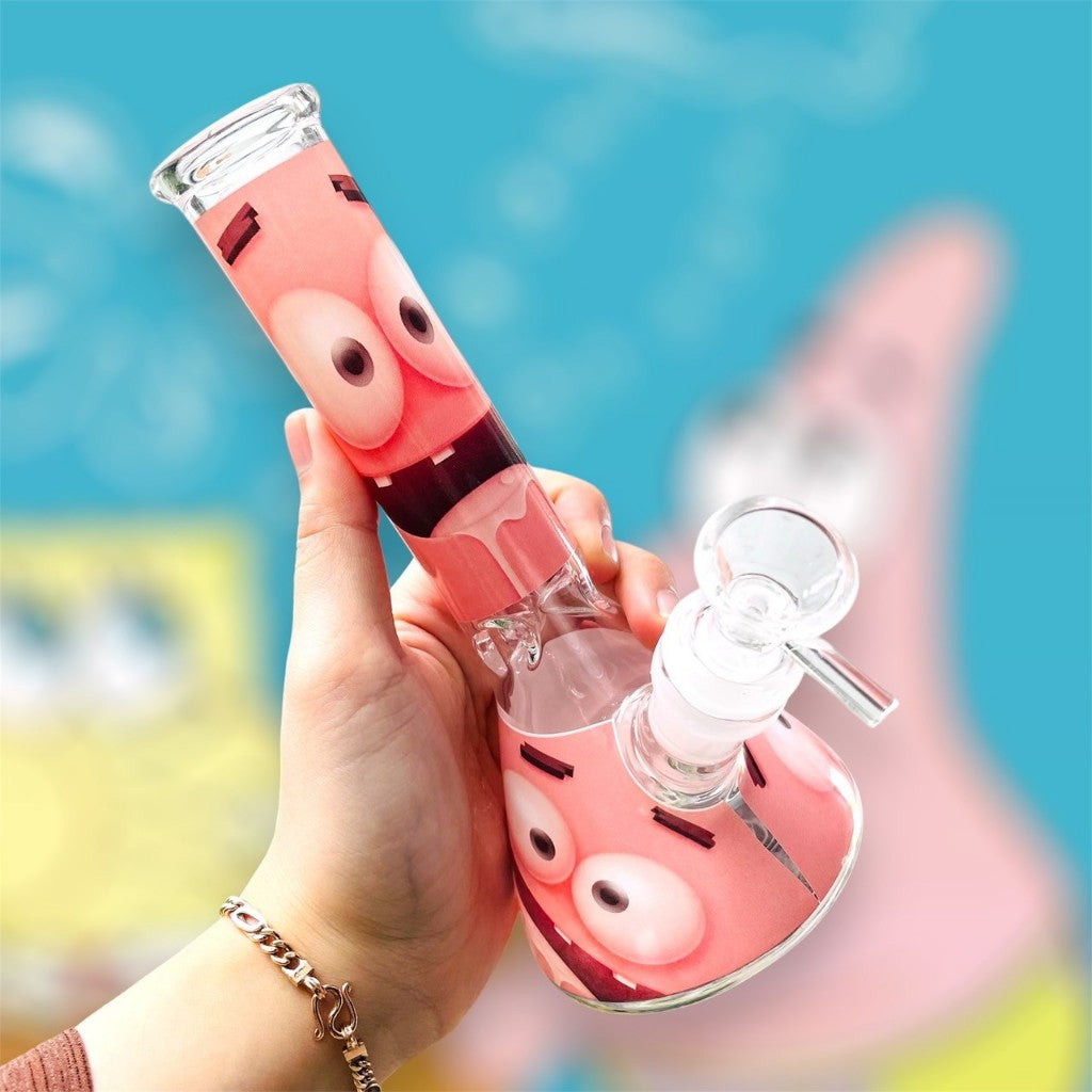 (พร้อมส่ง) บ้องแก้ว ขนาดใหญ่ คัแก้วสายเขียว วิทยาศาสตร์ โจ๋ ข้อต่อน่าสะสม14MM