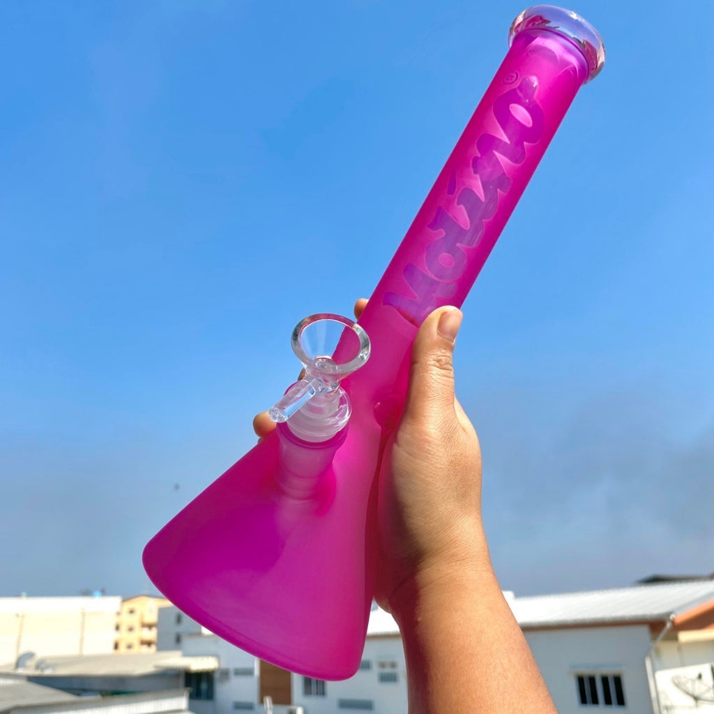 (พร้อมส่ง) บ้องแก้ว35CM  ขนาดใหญ่  คัพสายเขียว หลอดวิทยาศาสตร์ โจ๋ข้อต่อน่าสะสม14MM 34#