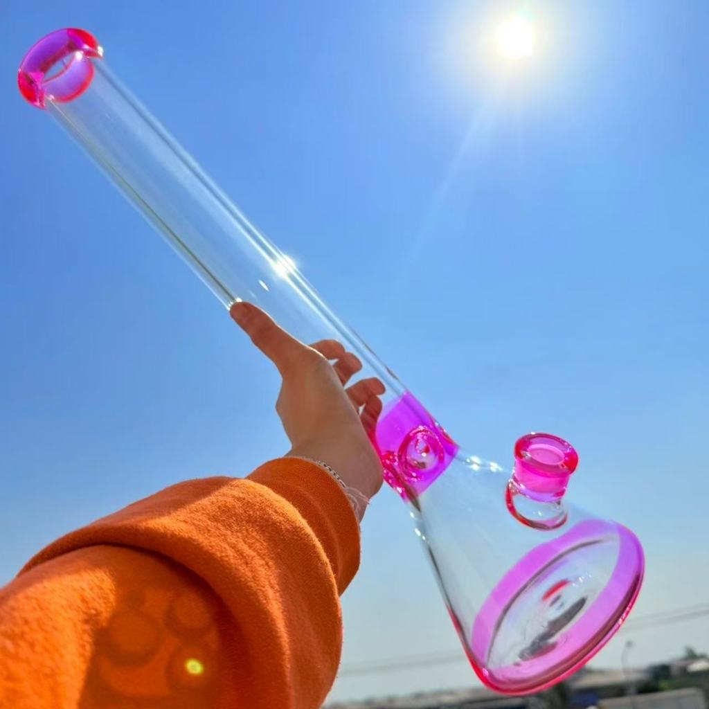 (พร้อมส่ง) บ้องแก้ว ใหญ่45CM  ขนาดใหญ่  คัพสายเขียว หลอดวิทยาศาสตร์ โจ๋ข้อต่อน่าสะสม14MM