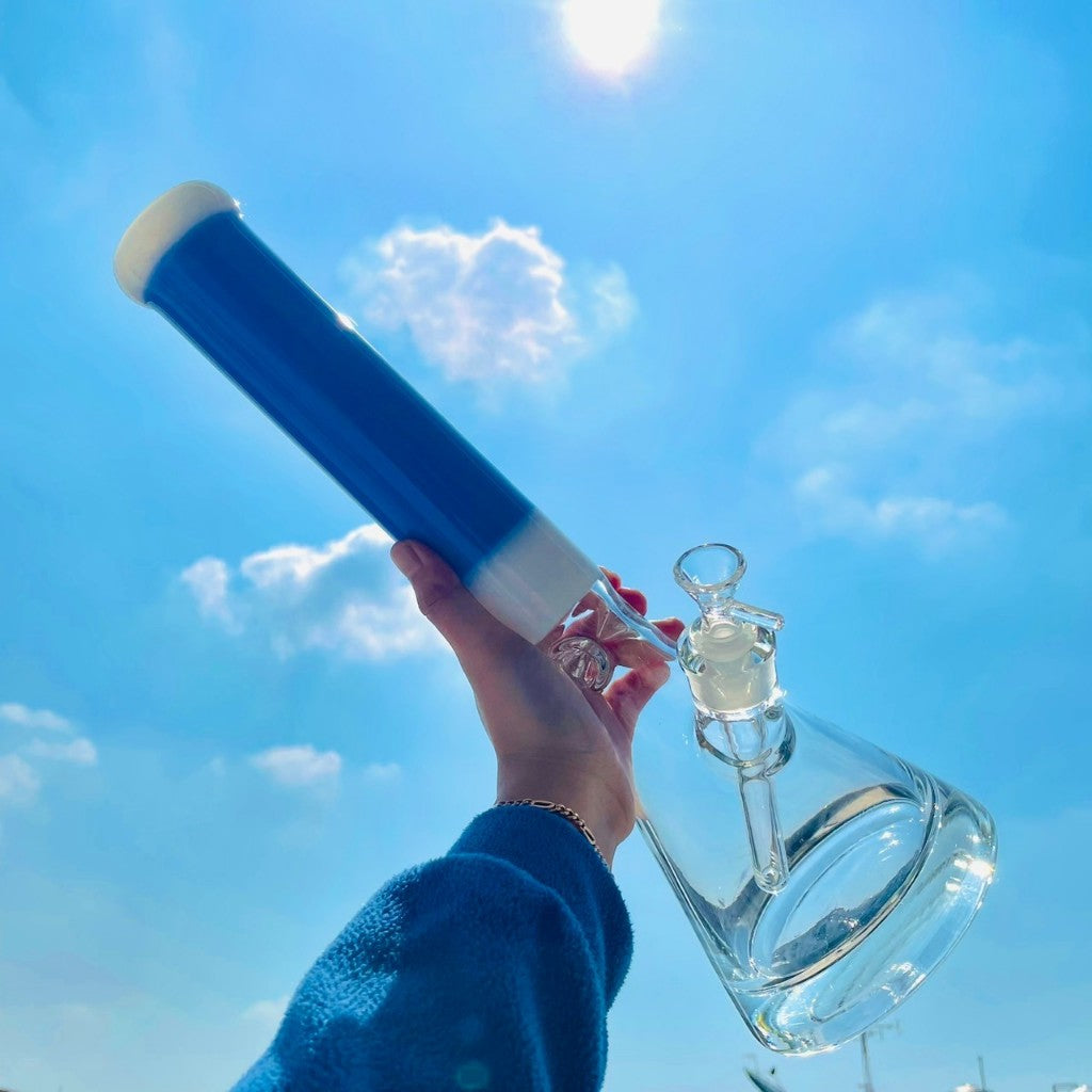 (พร้อมส่ง) บ้องแก้ว Bong Glass 40CM คุณภาพดี คัพสายเขียว หลอดวิทยาศาสตร์ โจ๋ข้อต่อน่าสะสม กัญชา