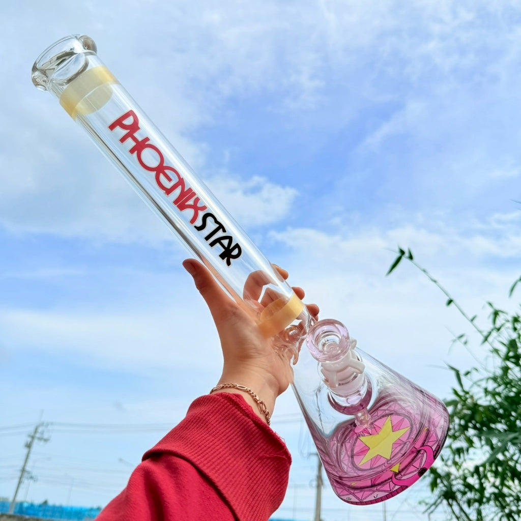Phoenix Star บ้องแก้ว35CM  ขนาดใหญ่  คัพสายเขียว หลอดวิทยาศาสตร์ โจ๋ข้อต่อน่าสะสม14MM